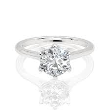 NWT-.925 Sterling Silver 3 Carat Round Cut CZ Solitaire Engagement Ring