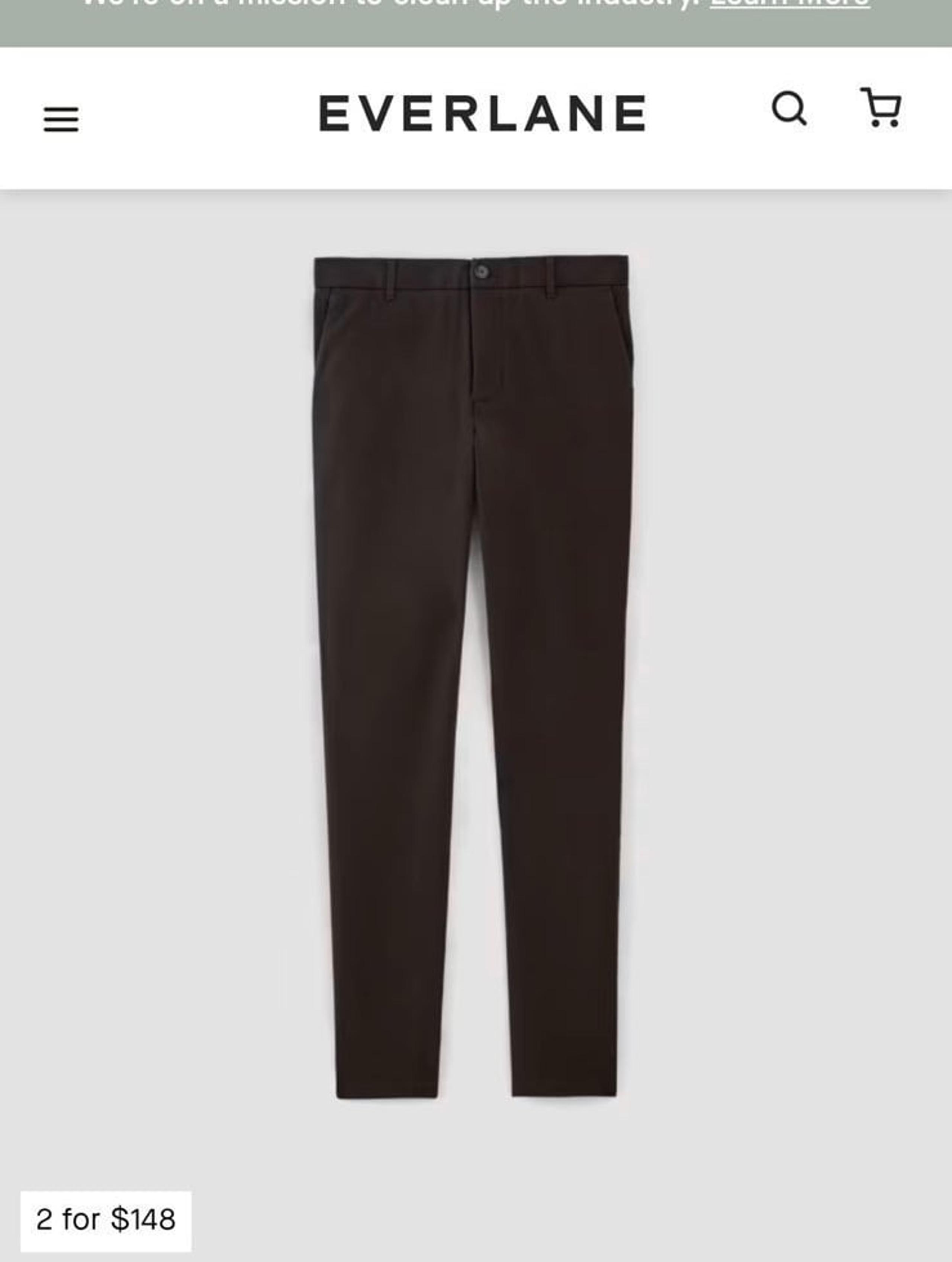 Everlane Performance Chino Pants- Men’s 30Wx32L