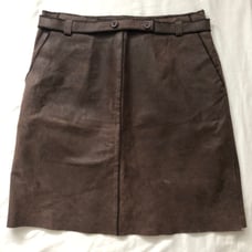 Jackie Blue Leather Skirt Sz 10