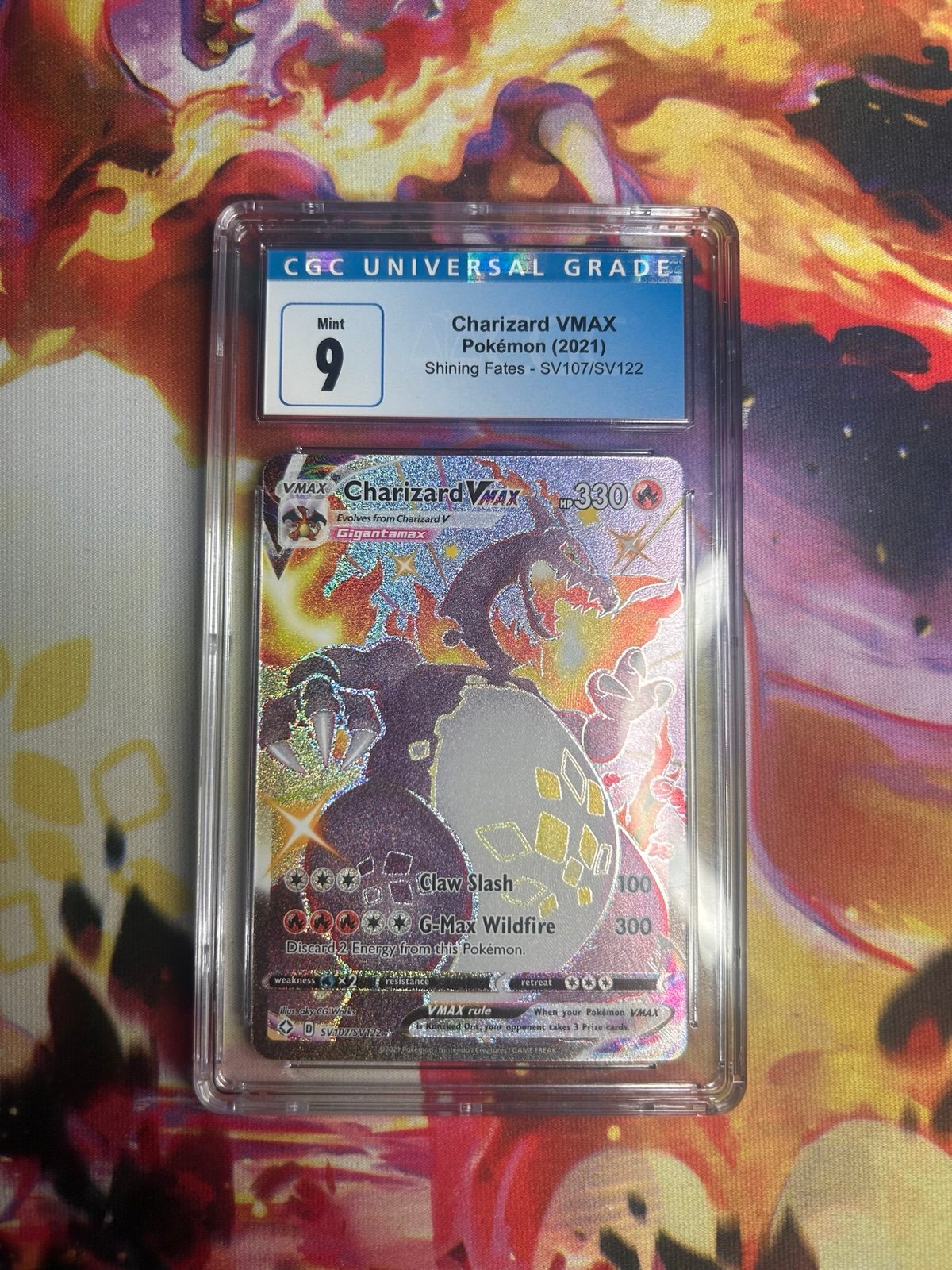 Charizard shiny VMAX graded CGC 9