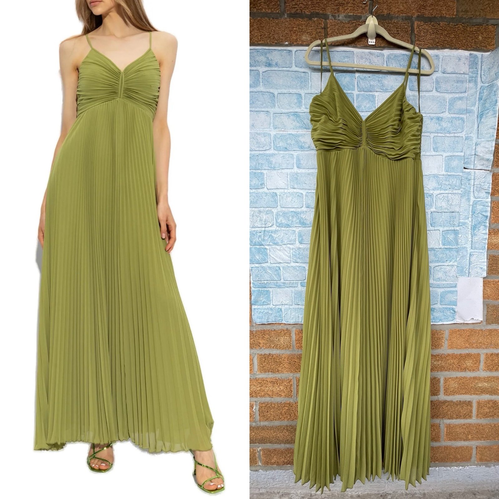 Diane von Furstenberg Pleated Strap Irma Dress size 16
