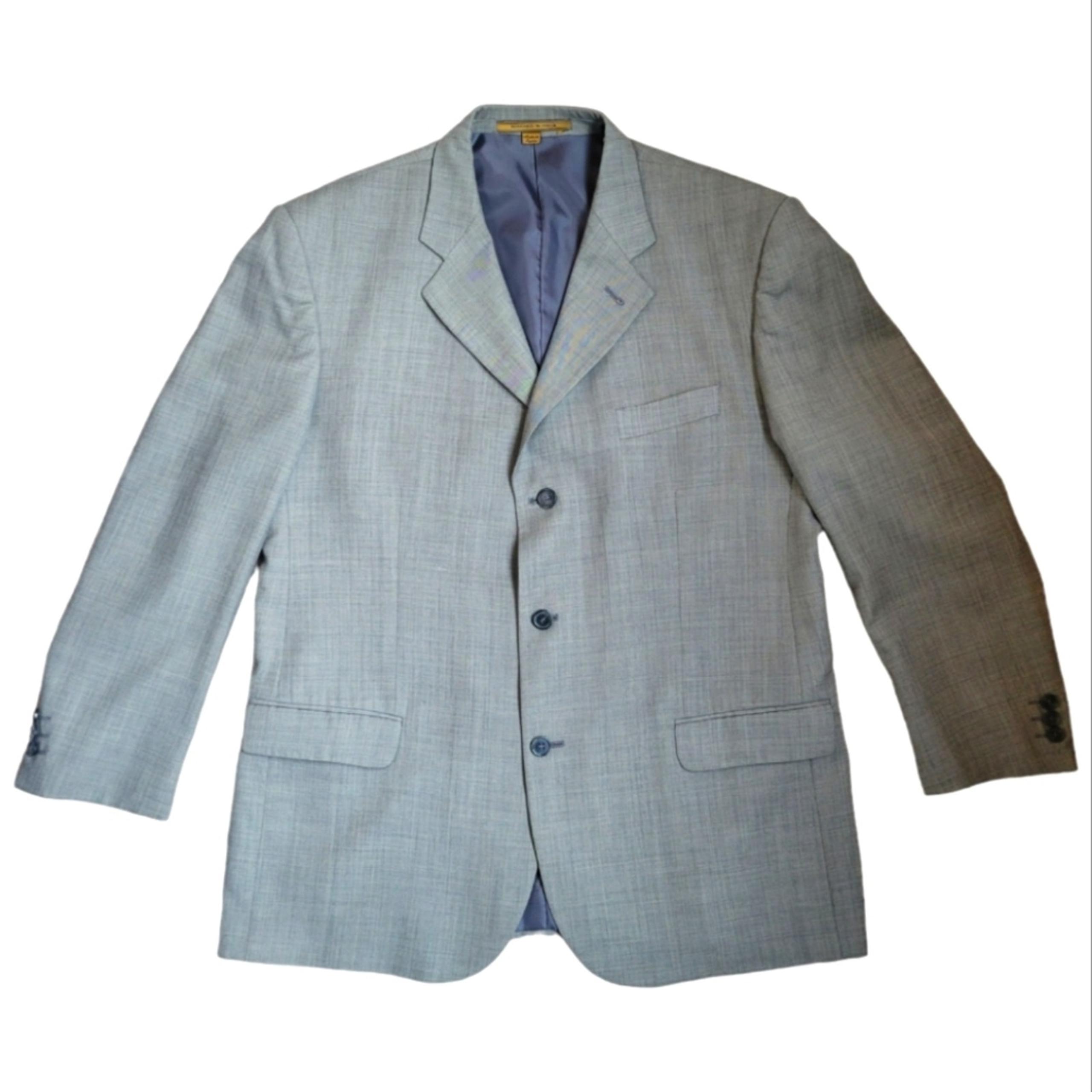 Giorgio Cosani Cashmere Wool Blend Jacket Size 44R Light Gray