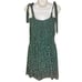 Reformation Niara Green Print Mini Smocked Sundress New With Tags Size 12