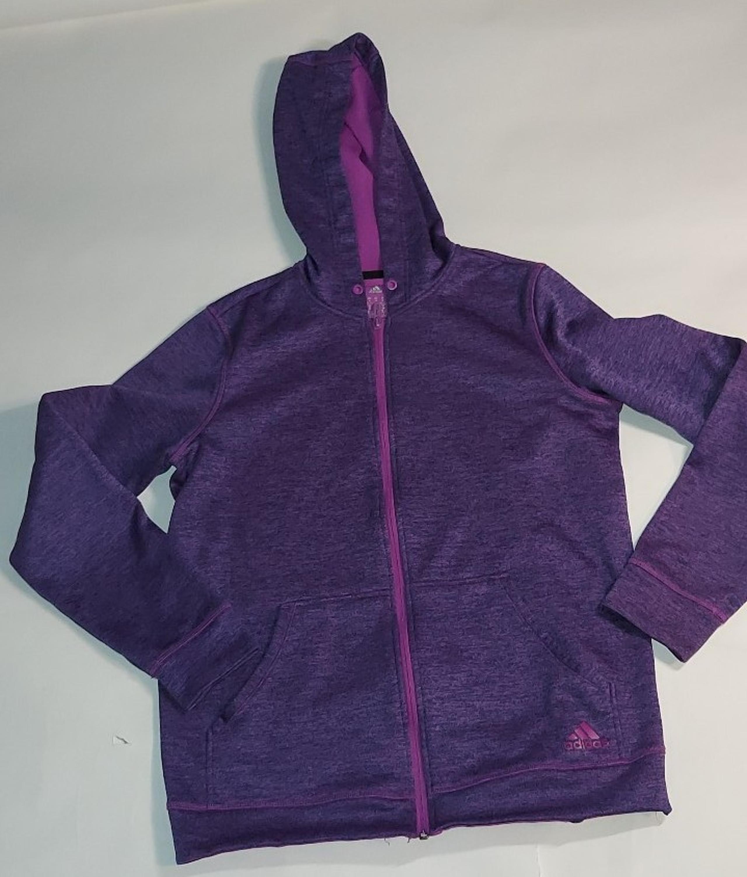 Adidas Women's Team Issue Fleece Pullover Hoodi Medium Purple/COLHTR