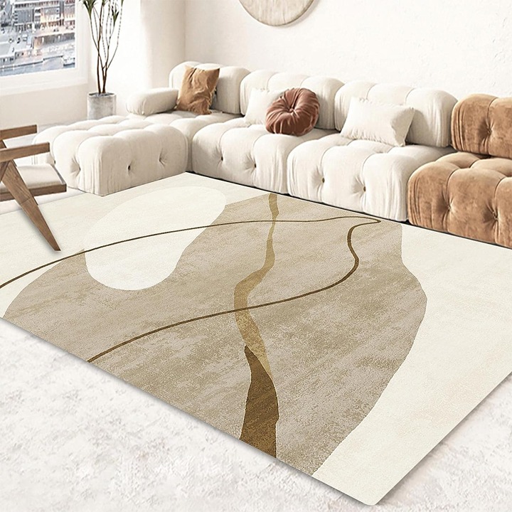 4x6 Feet Artistic Abstract Area Rug, Machine Washable-GJ6