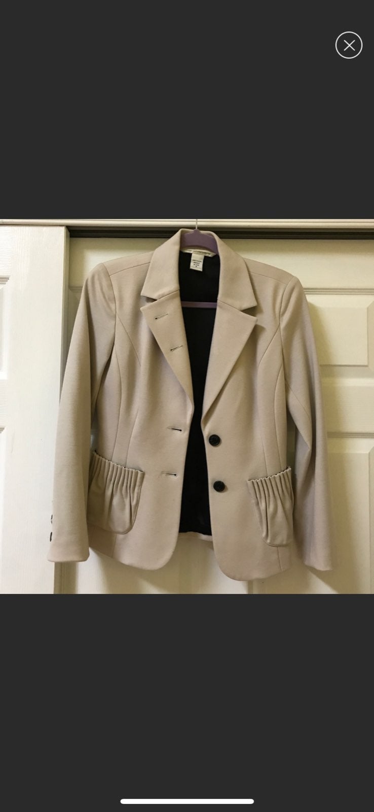 Diane von Furstenberg cream blazer