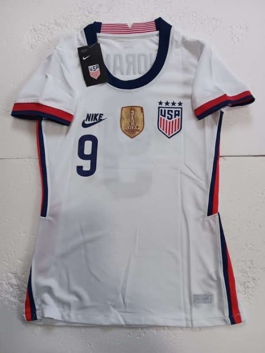 Lindsey Horan #9 USA USWNT 4 Star White Home Womens Soccer Jersey 2020-2021