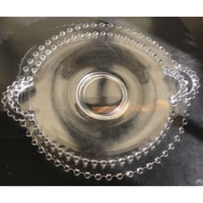 Imperial Glass Candlewick Pattern Two double handled Serving Platters