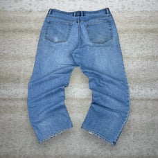 Vintage Jos A Bank Jeans Light Wash Baggy Wide Leg Fit Denim Y2K