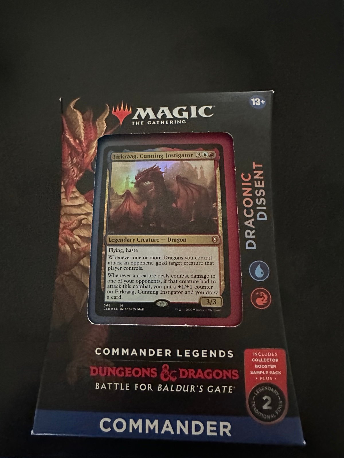 Magic the Gathering Draconic Dissent Commander Deck