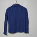 Aran Crafts Sweater Medium Merino Wool Cable Knit Fisherman Chunky Full Zip Blue