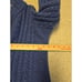 Aran Crafts Sweater Medium Merino Wool Cable Knit Fisherman Chunky Full Zip Blue
