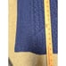 Aran Crafts Sweater Medium Merino Wool Cable Knit Fisherman Chunky Full Zip Blue
