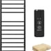 Towel Warmer Wall Mounted with Built-in Timer 12 Bars Towel Heater Matte Black
