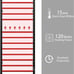 Towel Warmer Wall Mounted with Built-in Timer 12 Bars Towel Heater Matte Black