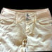 Pure Color Yellow Capri Crop Pant 27 Waist