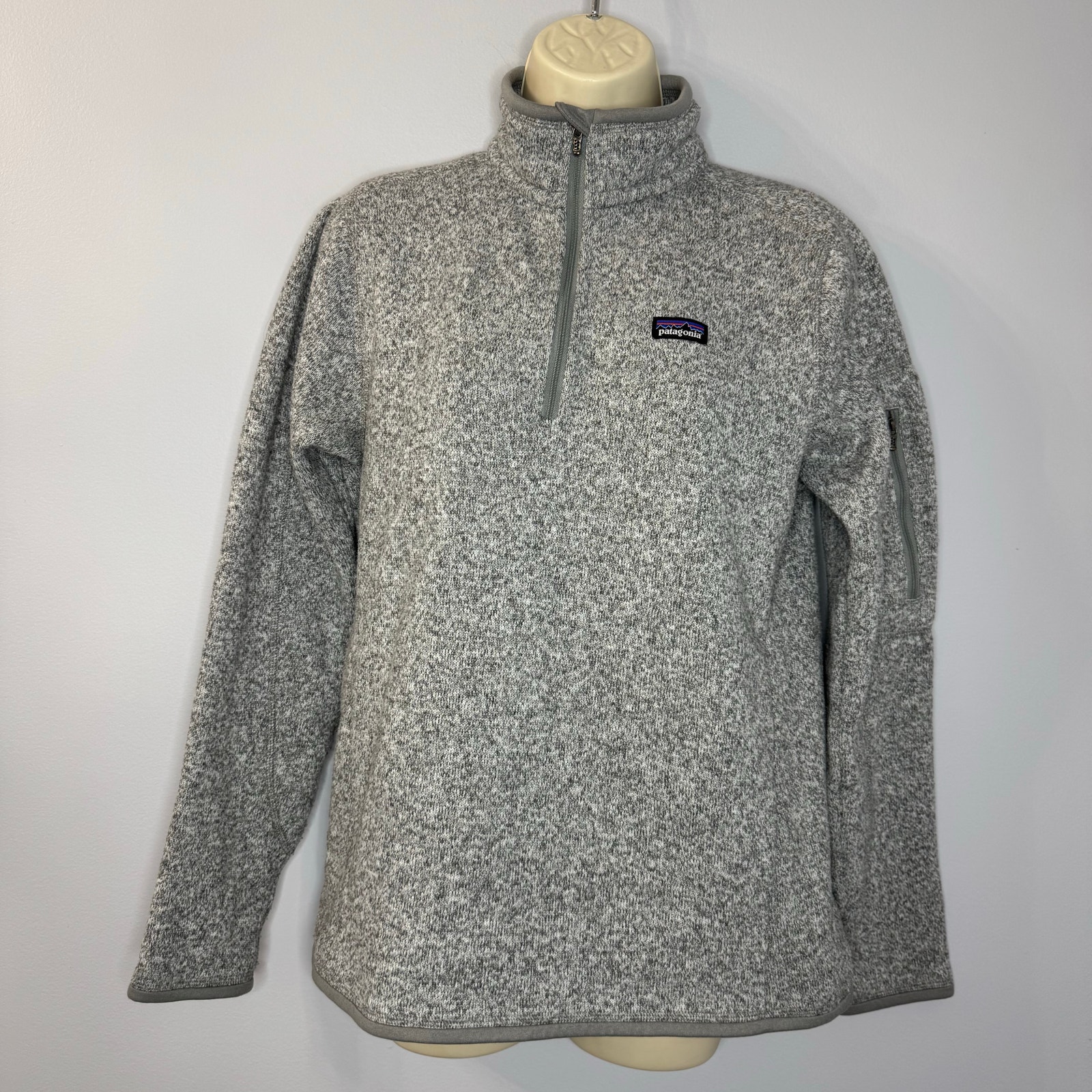 Patagonia Better Sweater Quarter-Zip Fleece Pullover Grey Women's M