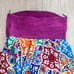 Judith March Magenta Purple Hi-Low Strapless Colorful Damask Dress Size Large