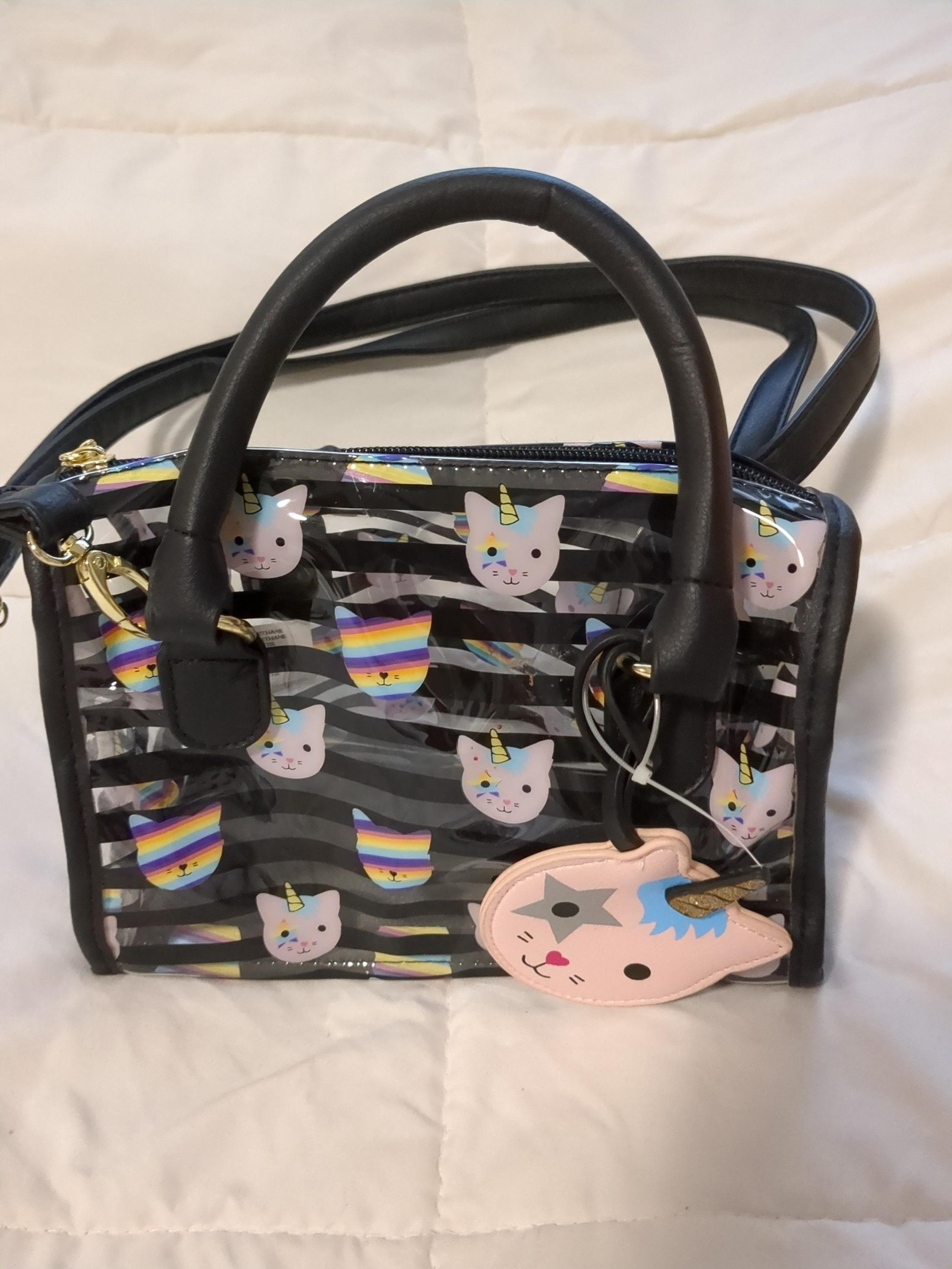 Betsey Johnson Unicorn Cat Crossbody Purse Bag Pocketbook