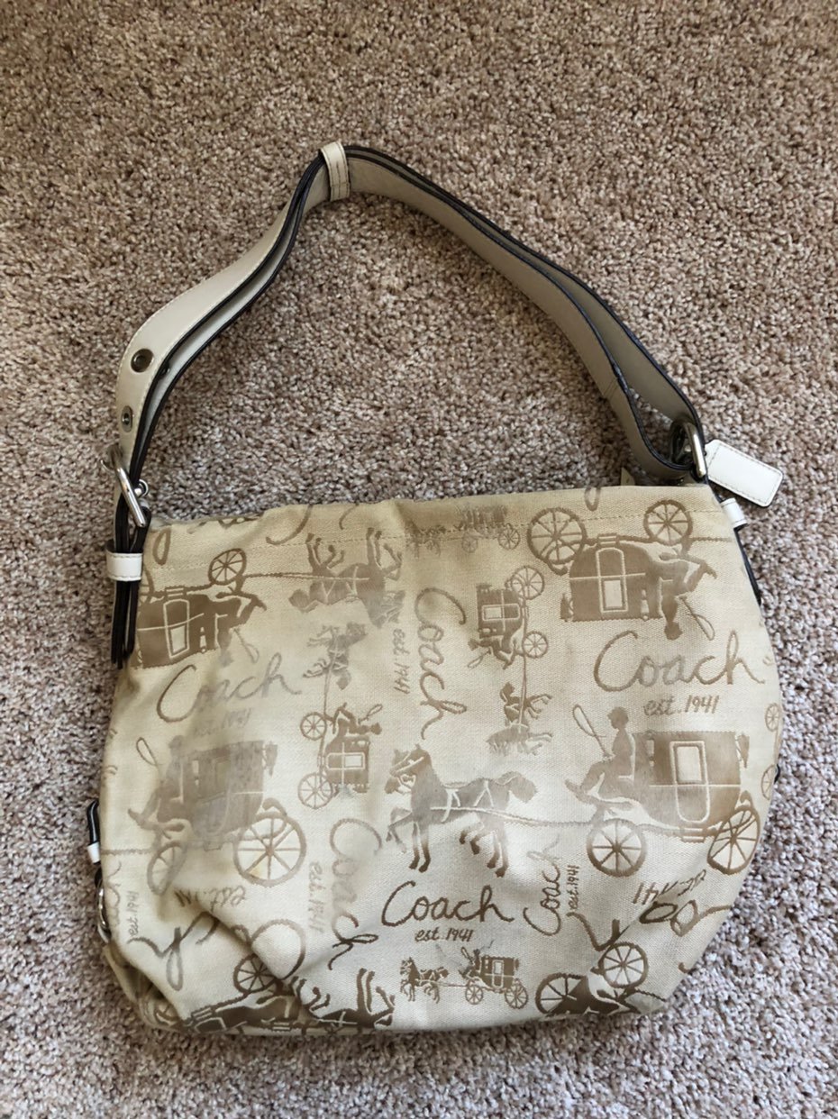 Coach Beige Satchel