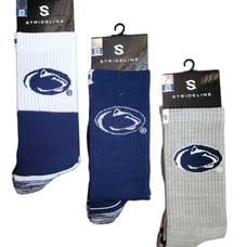 Penn State Nittan Lions Socks Knit NCAA Strideline Premium Wear 3 Pack