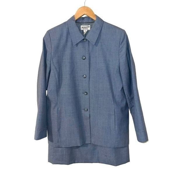 Vintage Pendleton virgin wool blazer jacket and skirt suit set