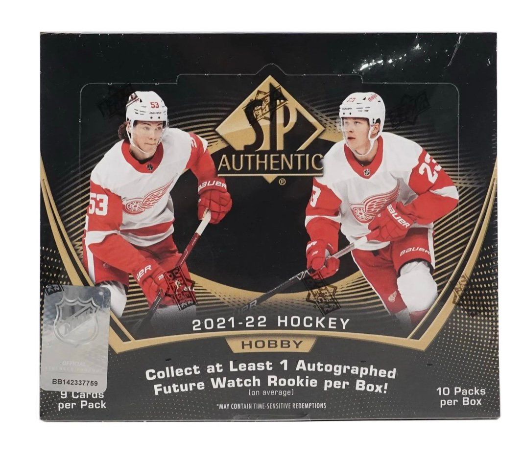 SET OF 2 2021-22 Upper Deck SP Authentic Hobby Boxes