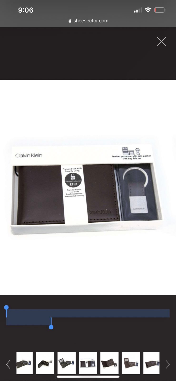 CALVIN KLEIN MEN WALLET With KEY FOB