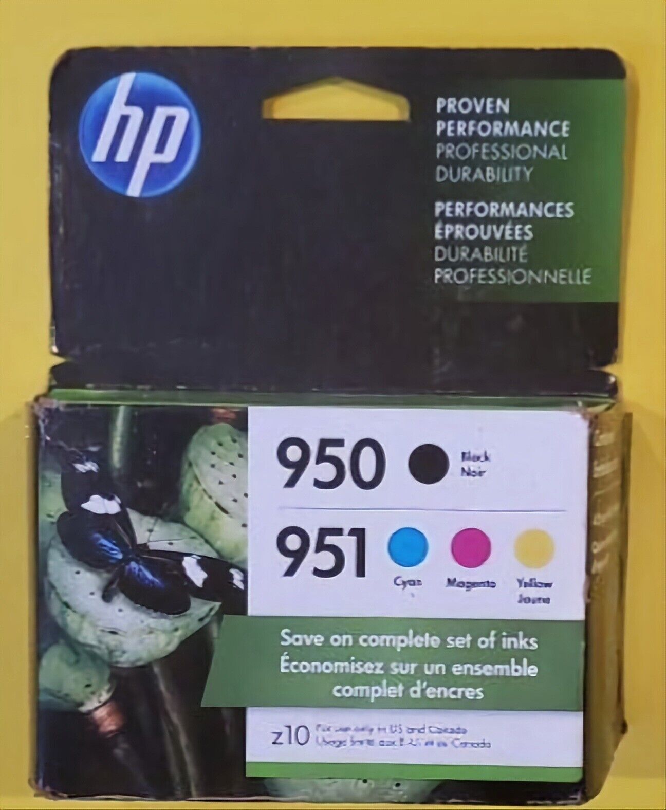 HP 950 Ink Cartridges - Black, Cyan, Magenta, Yellow, 4 Cartridges (X4E06AN) NEW