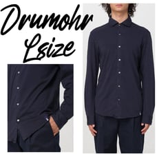 [Regular price 36,000 yen] Dolmao DRUMOHR shirt size L navy 795