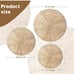3 Pieces Wicker Wall Decor Oversized Jute Wall Hanging Basket Round Wicker