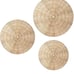 3 Pieces Wicker Wall Decor Oversized Jute Wall Hanging Basket Round Wicker