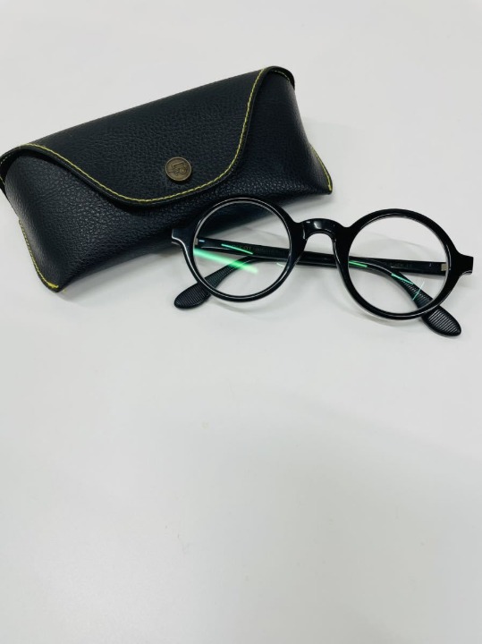 black frame sunglasses