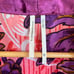 Anthropologie Women Lux Sleep Shirt Size 3X Purple Floral Velvet Satin Button