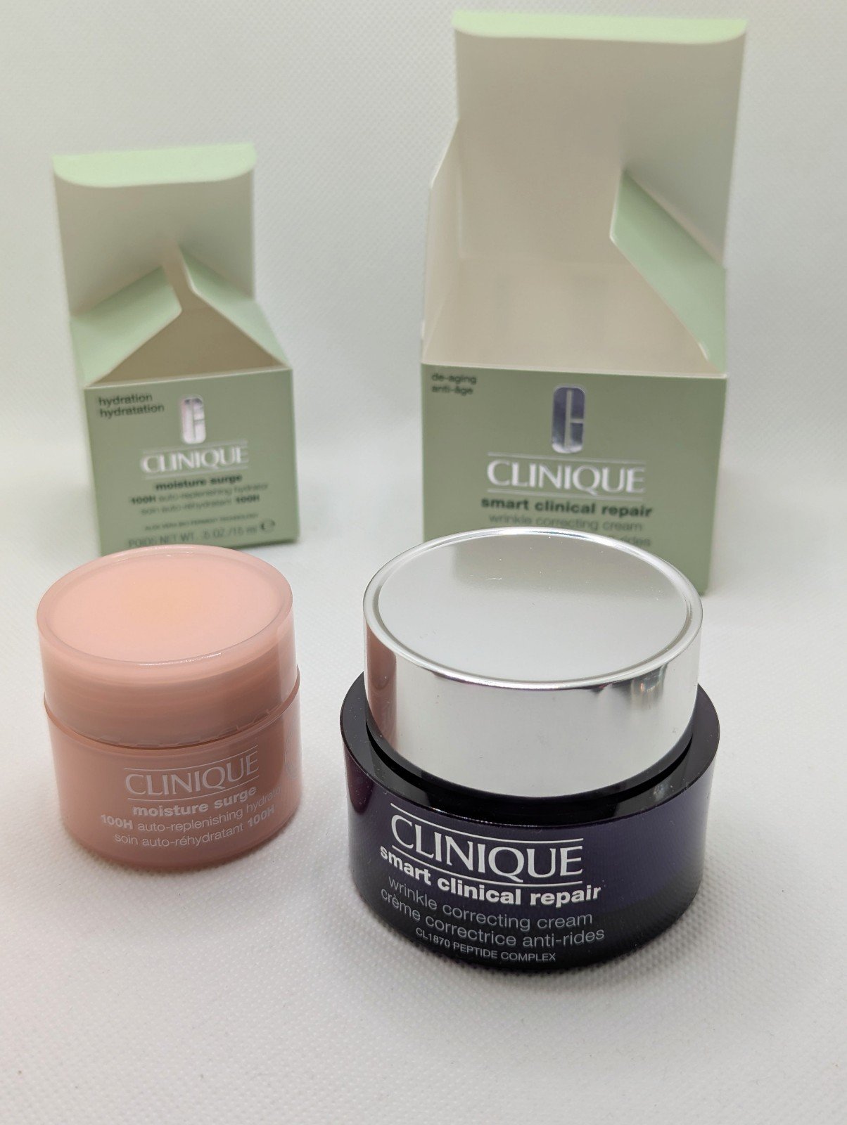 Clinique Smart Clinical Repair Cream Full Size & Moisture Surge Read