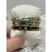 Vintage/Antique Gold/Silver Mix Abalone/Mother of Pearl Design Bracelets 3pc set
