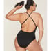 Andie Swim The Asbury Eco Nylon One Piece Swimsuit in Black S NWT
