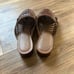 Matisse brown Woven Leather Slip On Mules Slides Boho Coastal Vibes Size 10