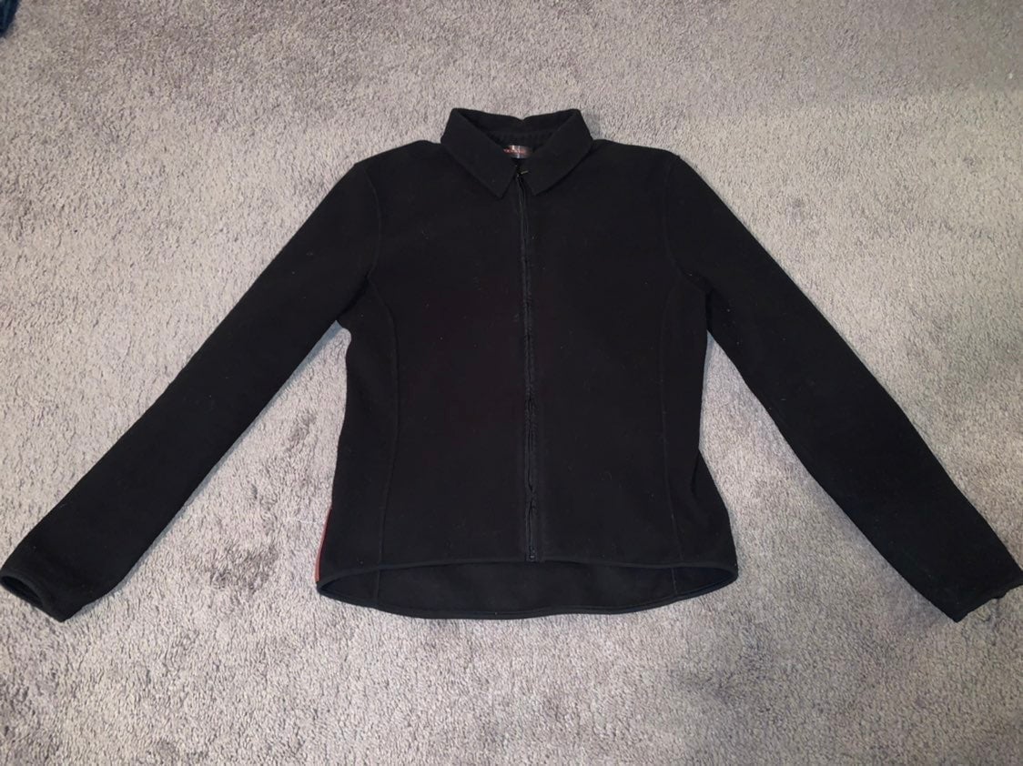 PRADA womens fleece black Jacket M
