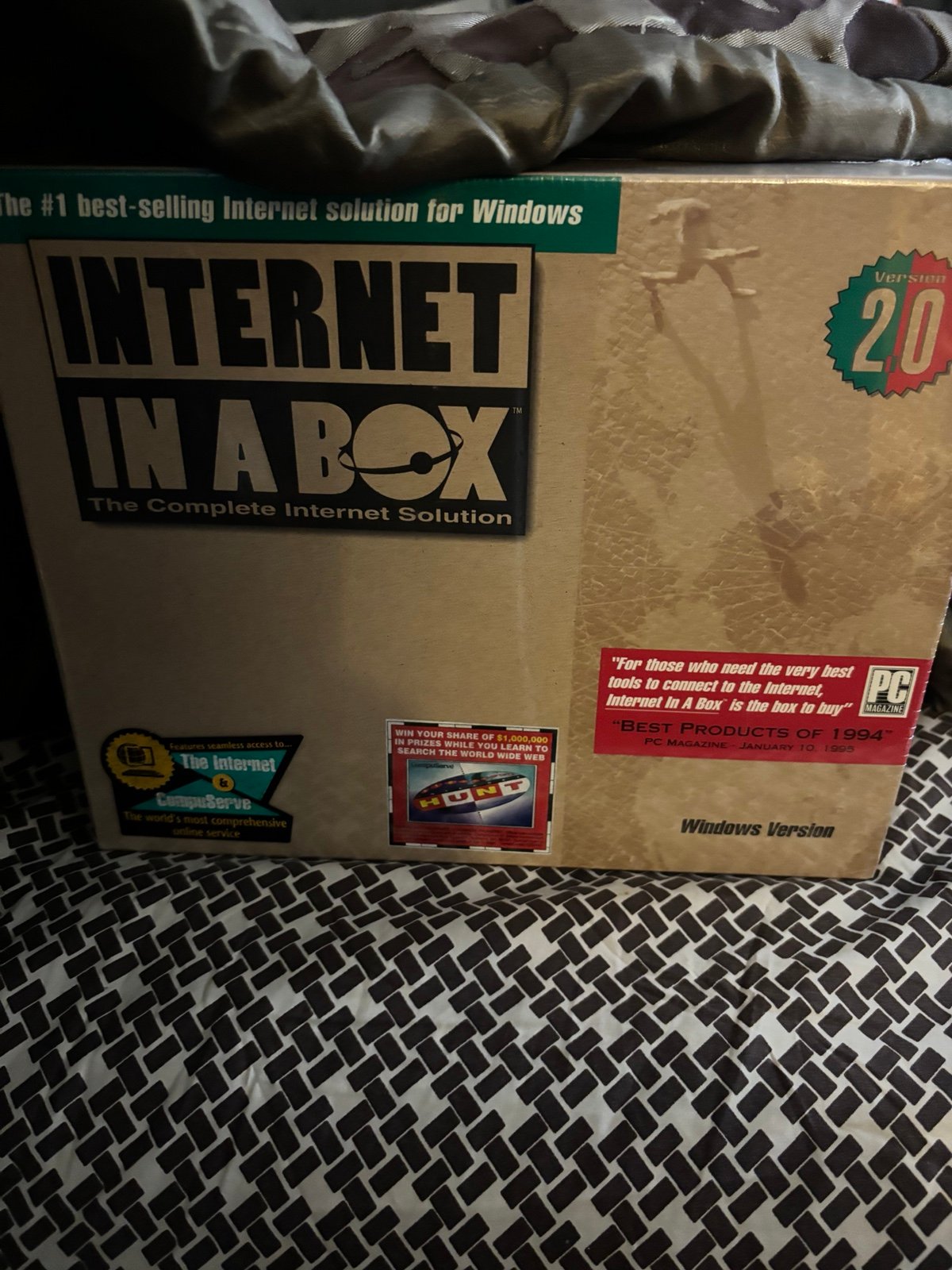 RARE 1995 CompuServe SPRY Internet in a Box Solution Windows Version 2.0 SEALED