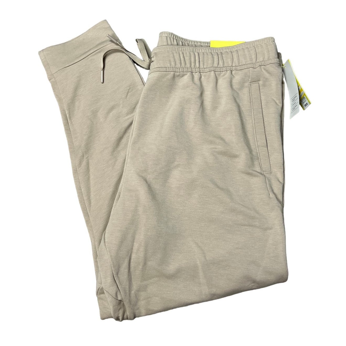 All in Motion Men's Khaki Tan Soft Gym Pants With Pockets - Size XL - NWT