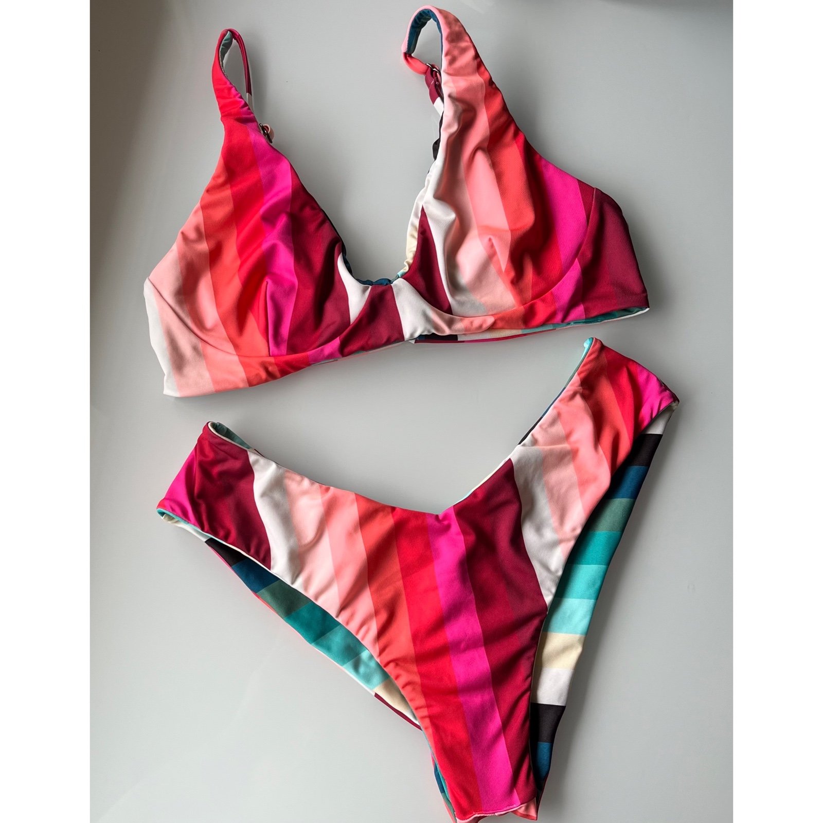 Billabong• Sol Stripes Reversible Fiji & Bralette Bikini Set