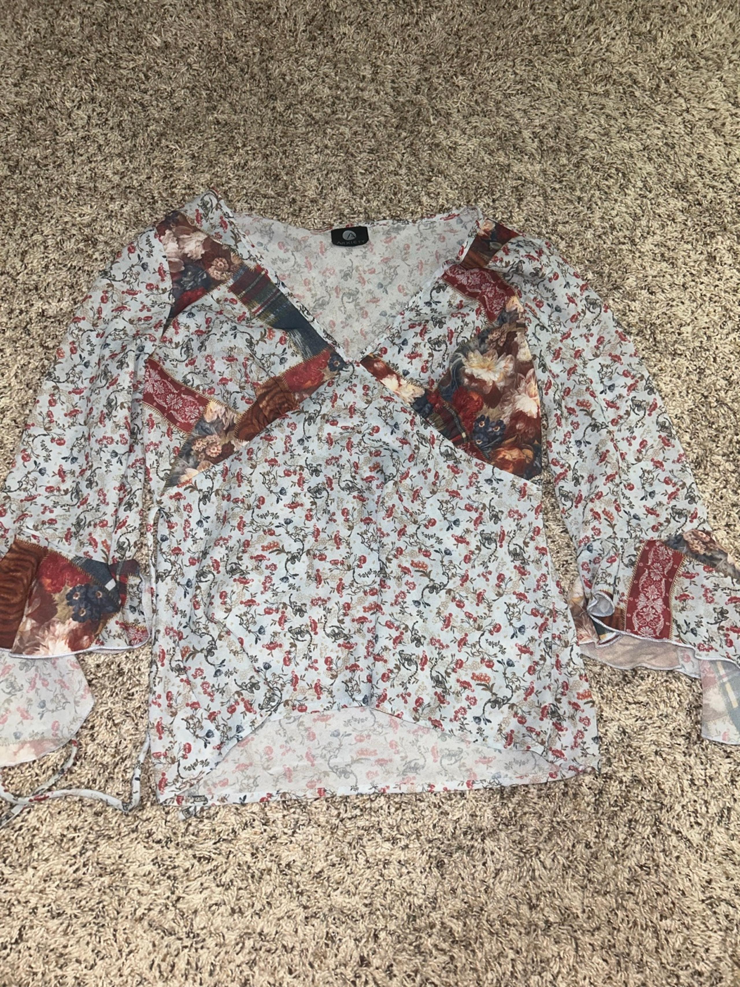 floral boho shirt