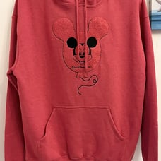 2025 Disney Parks Red Balloon Mickey Mouse Icon Sweatshirt Hoodie Pullover Sz S