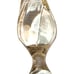 Italian Empoli Art Glass Gray Decanter With Stopper Vintage MCM