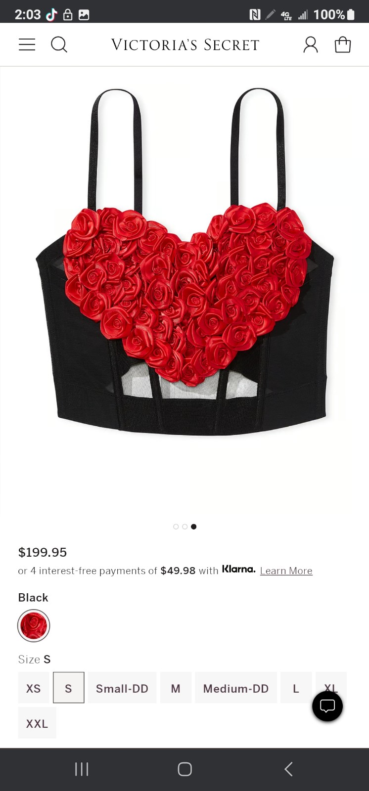 Victoria's Secret Rose Heart corset Valentines ❤️ NEW