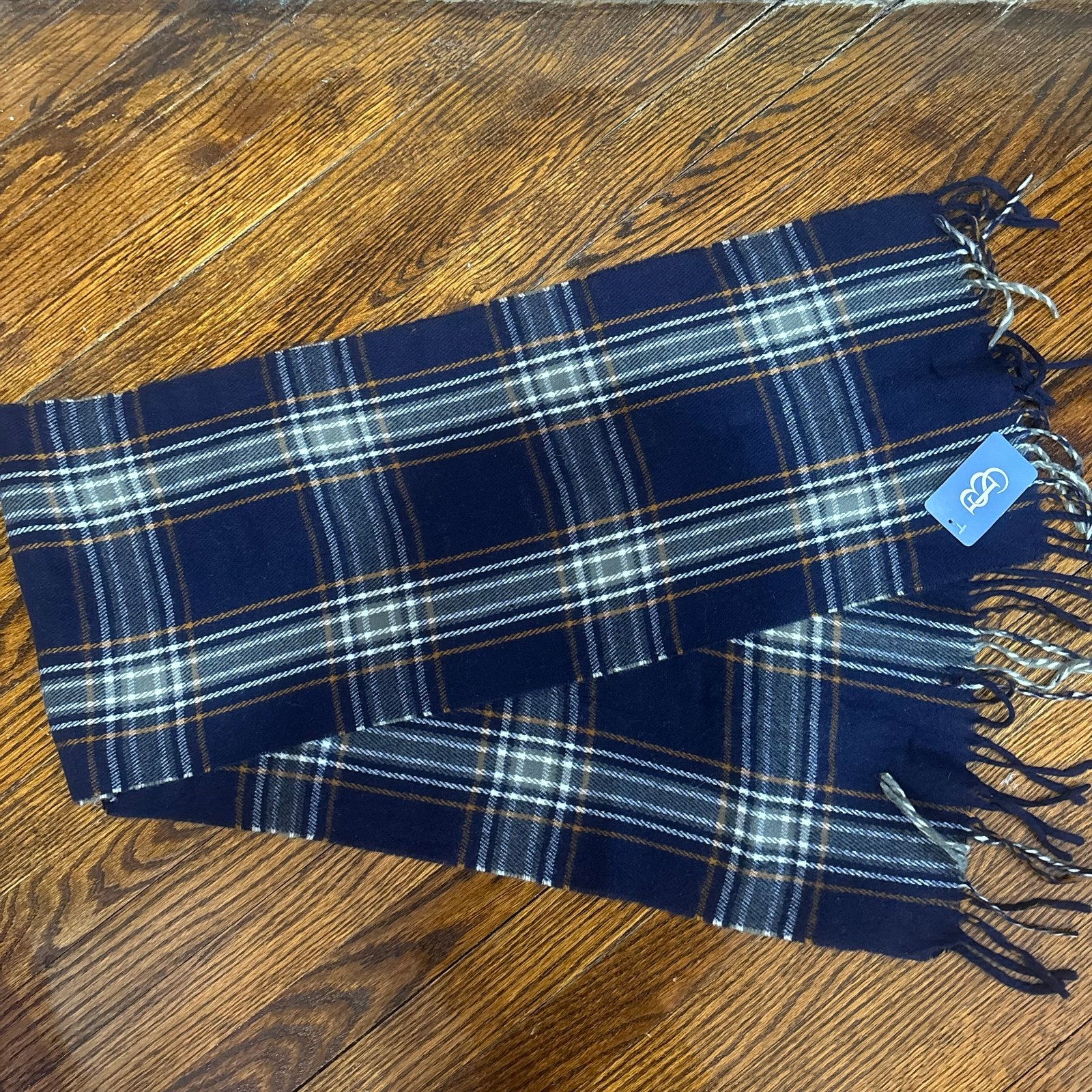 Plaid scarf warm and cozy
