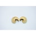 Crown Trifari Seed Pearl Moon Crescent Mid Century Gold Tone Clip Earrings