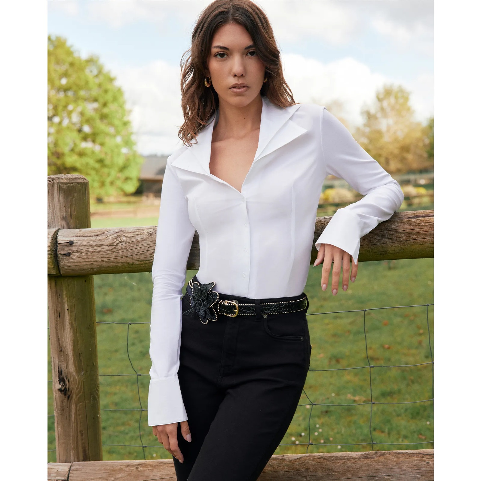Anne Fontaine Christie Shirt White Size 10