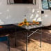 Folding Portable Camping Outdoor Picnic Table Carbon Steel with Carry Bag, Black